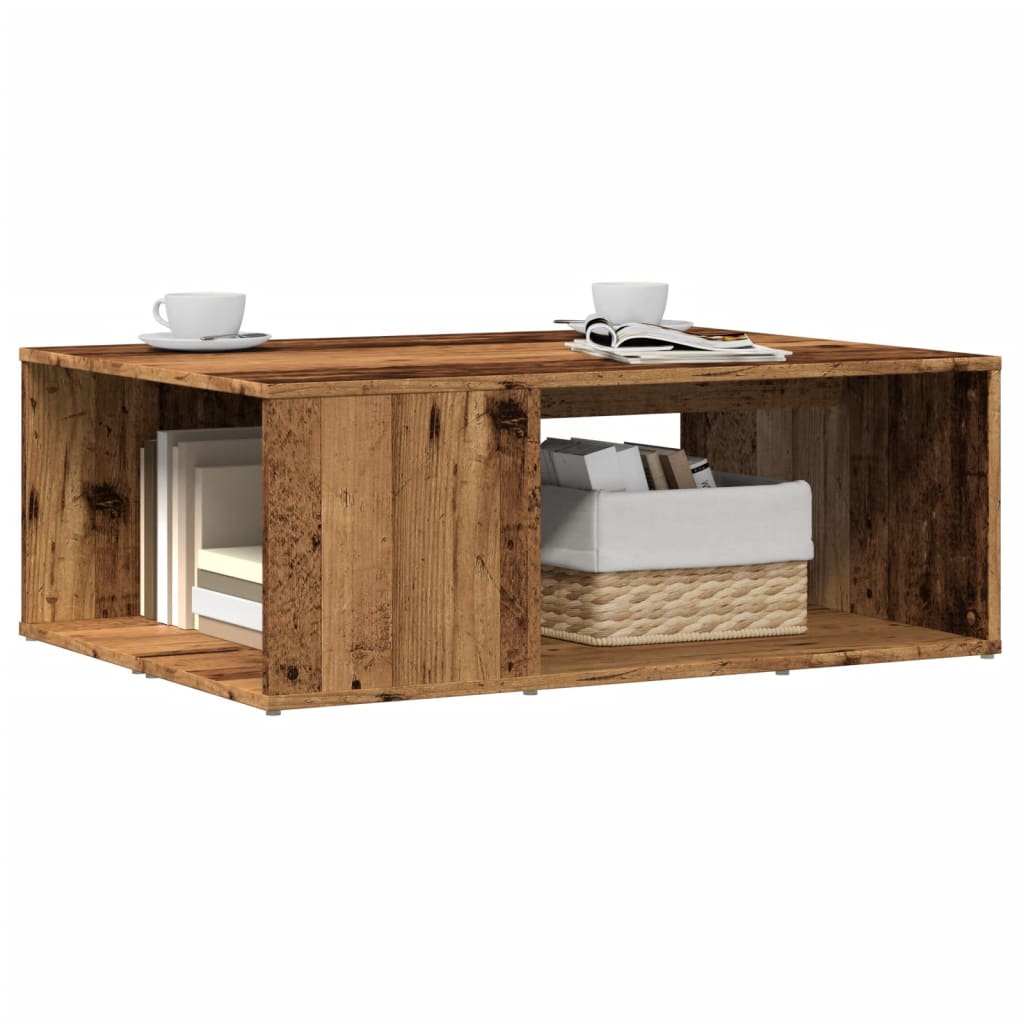 Tavolino da Salotto Legno Antico 90x67x33 cm in Truciolato | homemem39