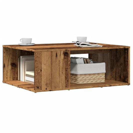 Tavolino da Salotto Legno Antico 90x67x33 cm in Truciolato | homemem39