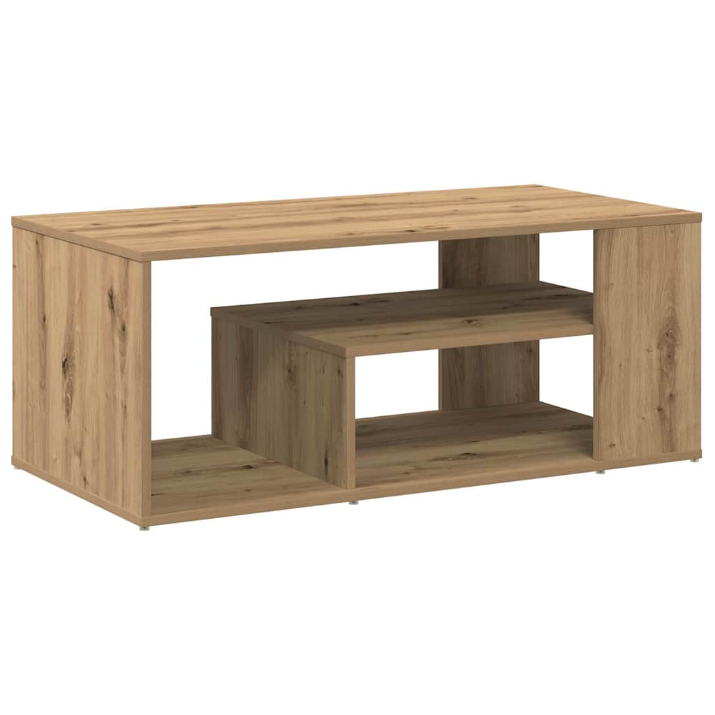 Tavolino Salotto Rovere Artigianale 100x50x40 cm in Truciolato | homemem39