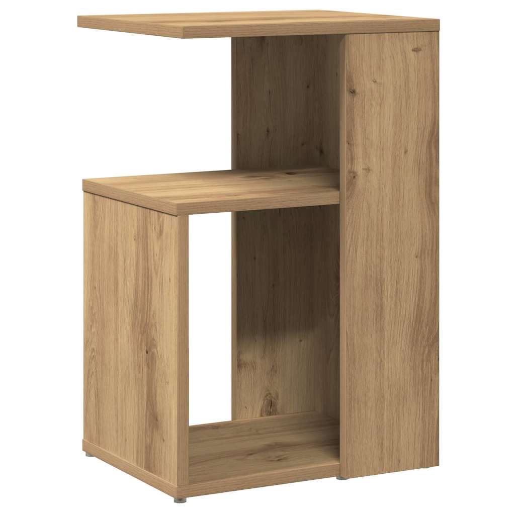 Tavolino da Salotto Rovere Artigianale 36x30x56cm in Truciolato