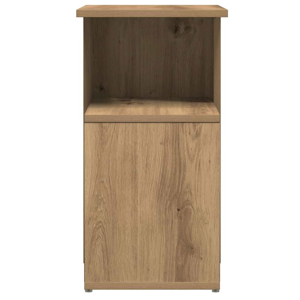 Tavolino da Salotto Rovere Artigianale 36x30x56cm in Truciolato