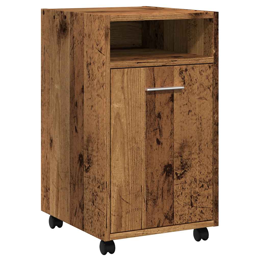 Armadio con Ruote Legno Vecchio 33x38x60 cm Legno Multistrato | homemem39
