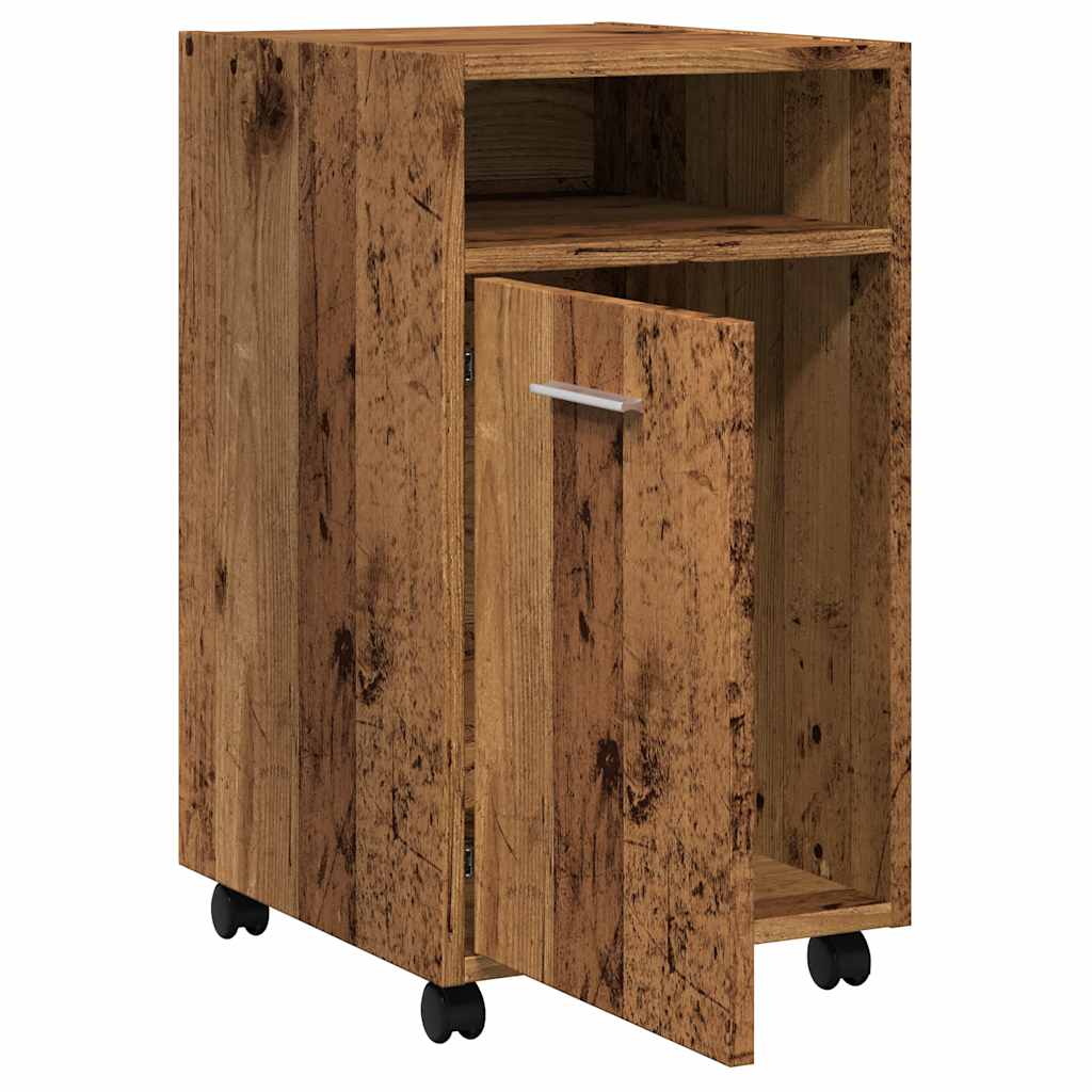 Armadio con Ruote Legno Vecchio 33x38x60 cm Legno Multistrato | homemem39