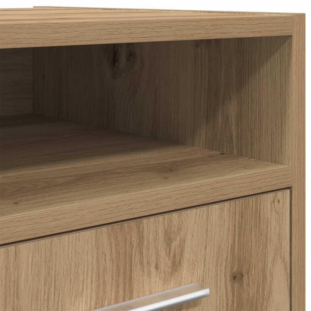 Armadio con Ruote Rovere Artigianale 33x38x60 cm in Truciolato | homemem39
