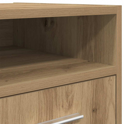 Armadio con Ruote Rovere Artigianale 33x38x60 cm in Truciolato | homemem39