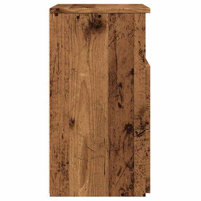 Comodino Legno Antico 50x32x60 cm in Legno Multistrato - homemem39