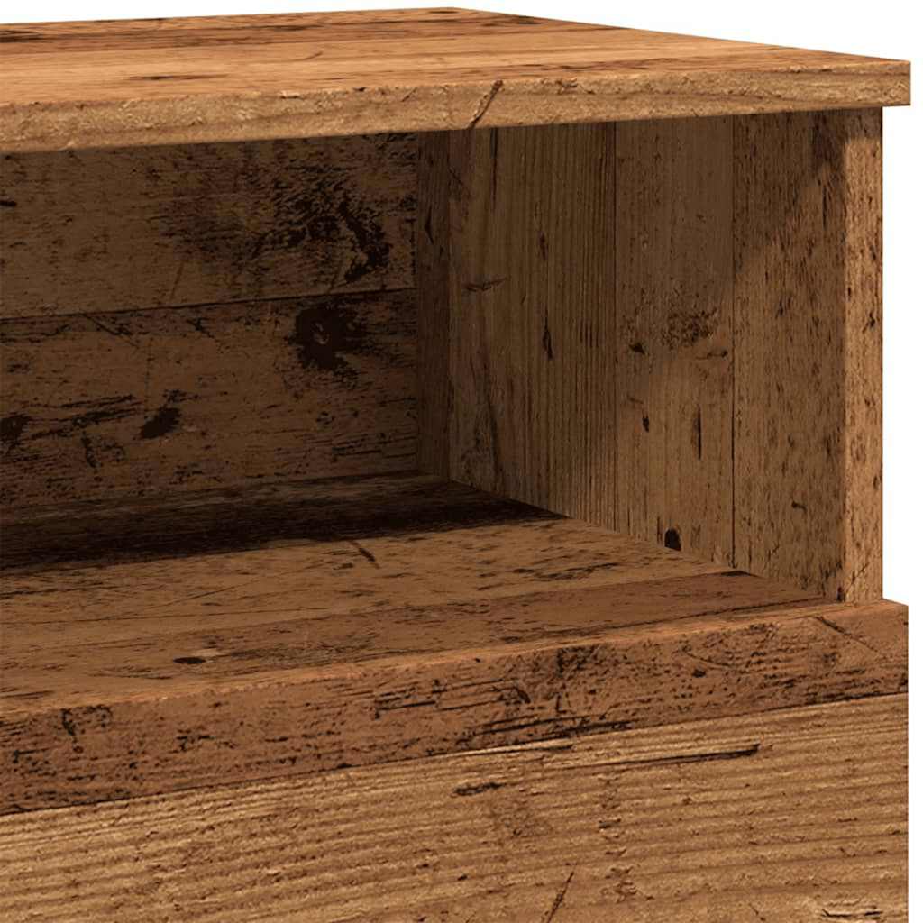 Comodino Legno Antico 50x32x60 cm in Legno Multistrato - homemem39