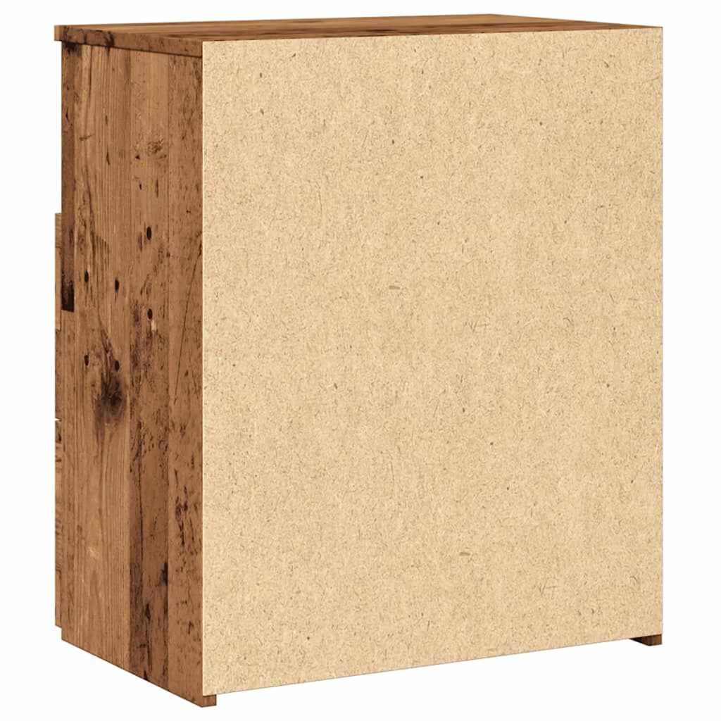 Comodini Legno Antico 2 pz 50x32x60 cm in Legno Multistrato - homemem39