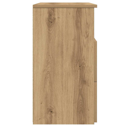 Comodino Rovere Artigianale 50x32x60 cm in Legno Multistrato - homemem39