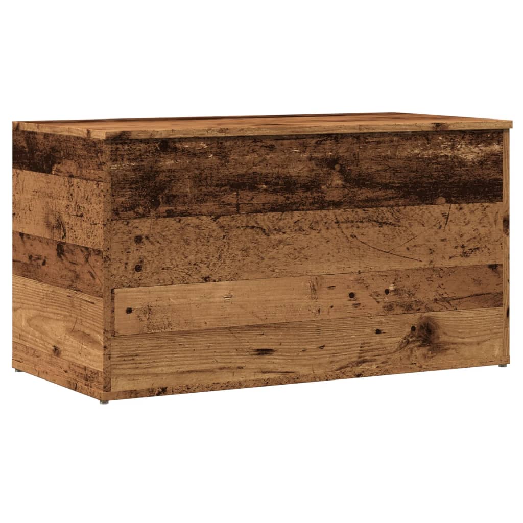 Cassapanca Legno Antico 84x42x46 cm in Legno Ingegnerizzato - homemem39