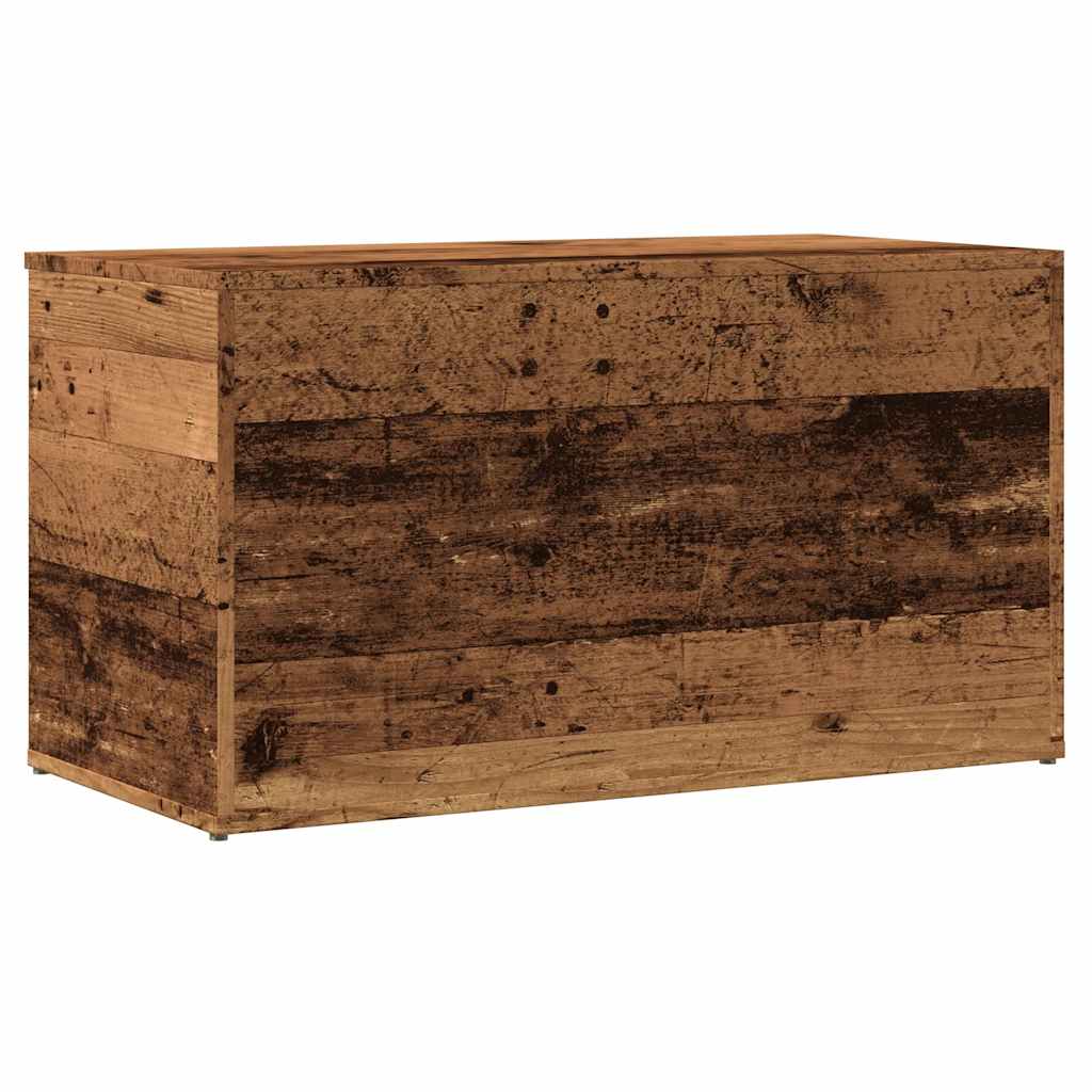 Cassapanca Legno Antico 84x42x46 cm in Legno Ingegnerizzato - homemem39