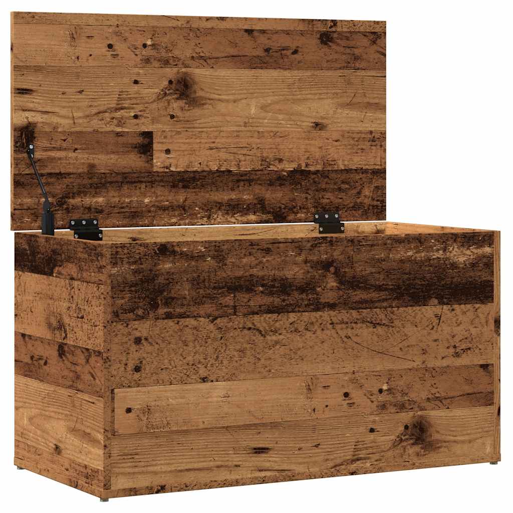 Cassapanca Legno Antico 84x42x46 cm in Legno Ingegnerizzato - homemem39