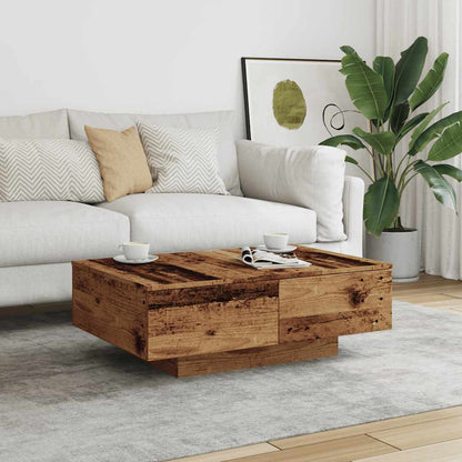 Tavolino da Salotto Legno Antico 90x60x31 cm Legno Multistrato | homemem39