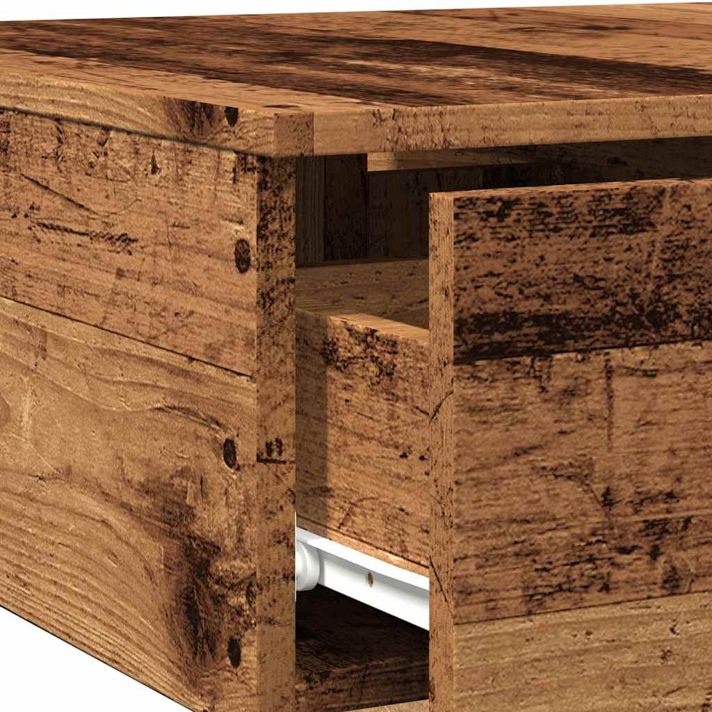 Tavolino da Salotto Legno Antico 90x60x31 cm Legno Multistrato | homemem39