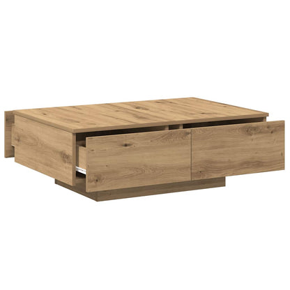 Tavolino da Salotto Rovere Artigianale 90x60x31 cm Truciolato