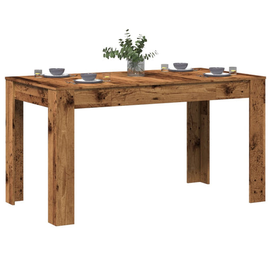 Tavolo da Pranzo Legno Antico 140x74,5x76 cm Legno Multistrato | homemem39