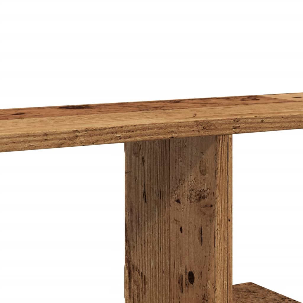Scaffale TV Parete Legno Antico 125x18x23 cm Legno Multistrato | homemem39