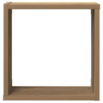 Mensole Parete a Cubo 2 pz Artigianale 30x15x30 cm Truciolato