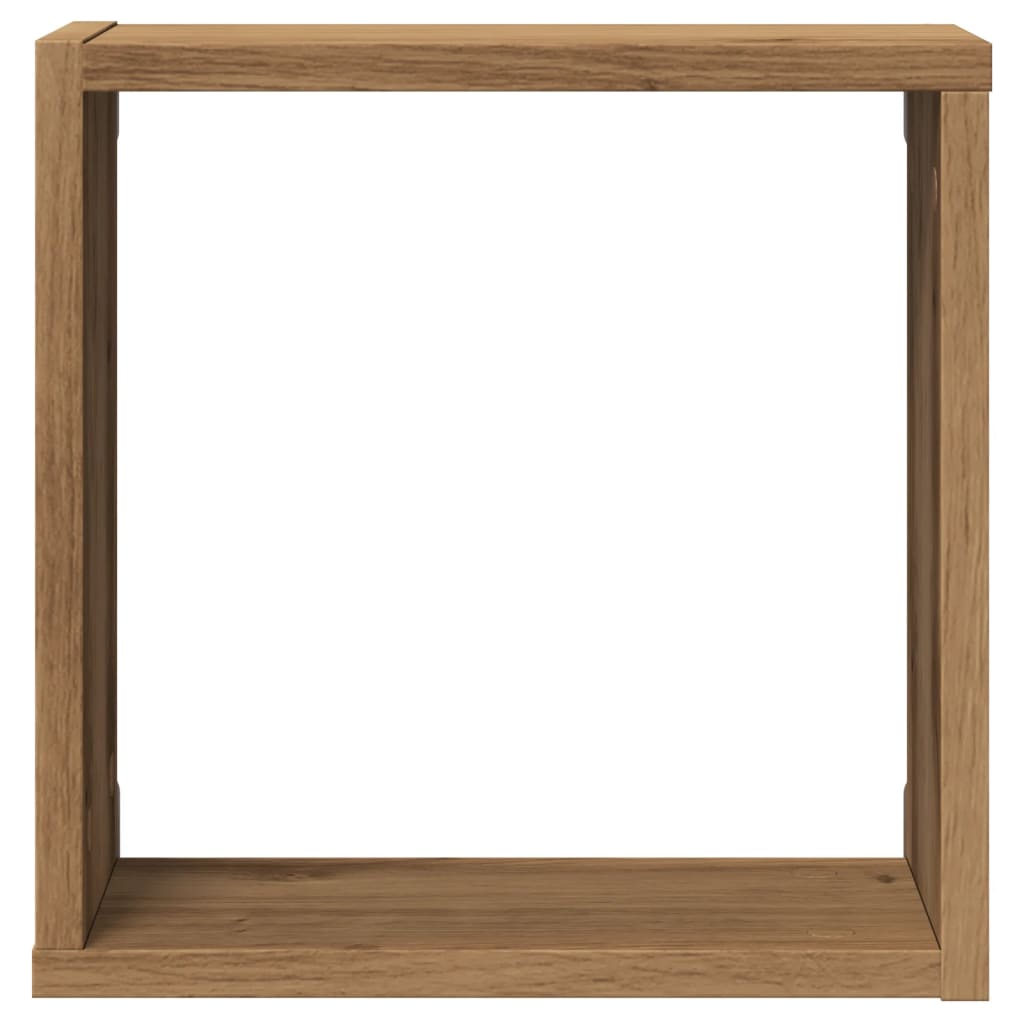 Mensole Parete a Cubo 4 pz Artigianale 30x15x30 cm Truciolato