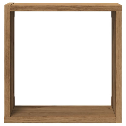 Mensole Parete a Cubo 4 pz Artigianale 30x15x30 cm Truciolato