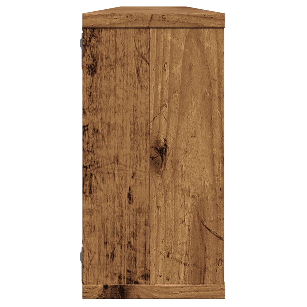 Mensole Parete a Cubo 4 pz Legno Vecchio 100x15x30cm Truciolato | homemem39