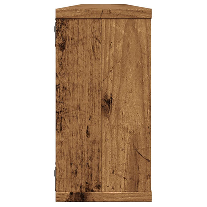 Mensole Parete a Cubo 4 pz Legno Vecchio 100x15x30cm Truciolato | homemem39