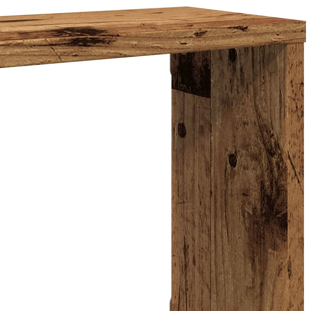 Mensole Parete a Cubo 4 pz Legno Vecchio 100x15x30cm Truciolato | homemem39