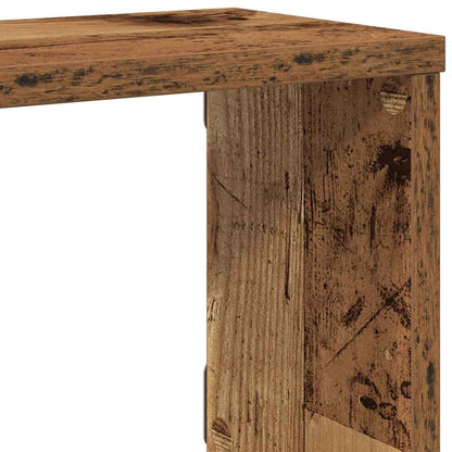 Mensole a Cubo Muro 4 pz Legno Antico 60x15x23 cm in Truciolato | homemem39