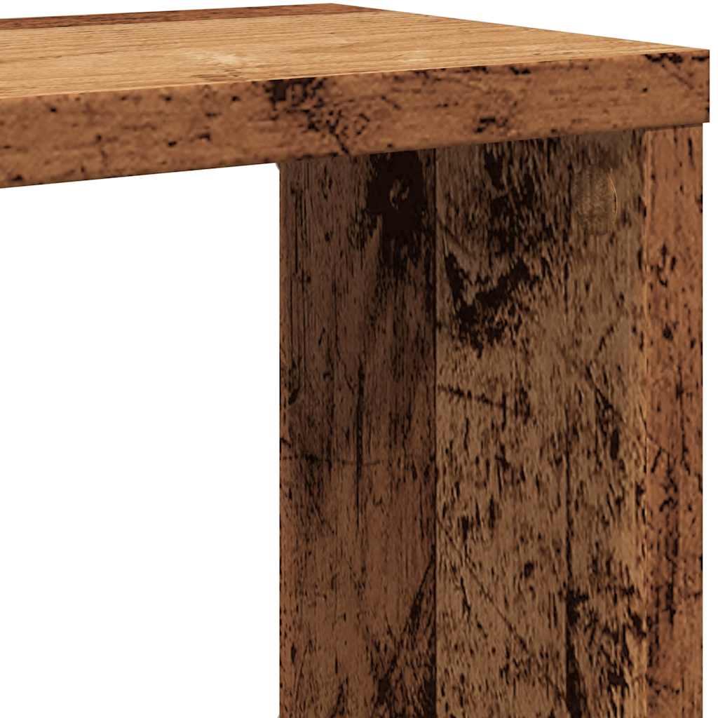 Mensole a Cubo Muro 6 pz Legno Antico 60x15x23 cm in Truciolato | homemem39