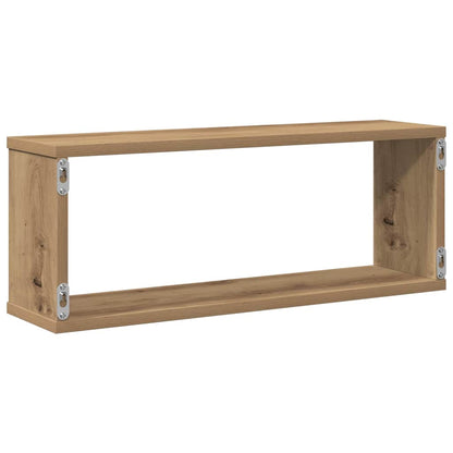 Mensole Parete a Cubo 4 pz Artigianale 30x15x30 cm Truciolato