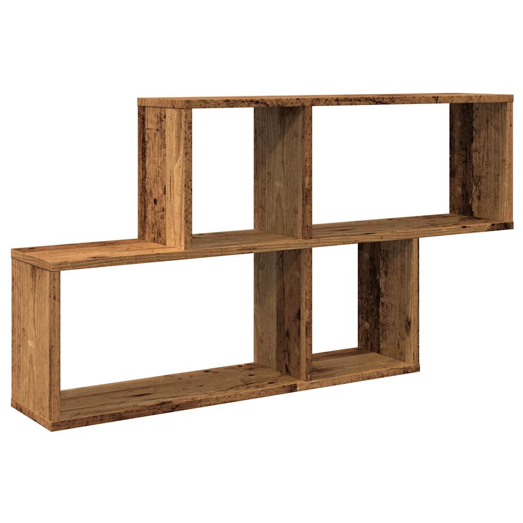 Scaffale a Parete Legno Vecchio 100x18x53 cm in Truciolato | homemem39