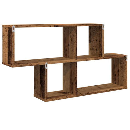 Scaffale a Parete Legno Vecchio 100x18x53 cm in Truciolato | homemem39