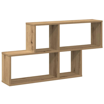 Scaffale a Parete Rovere Artigianale 100x18x53 cm Truciolato | homemem39