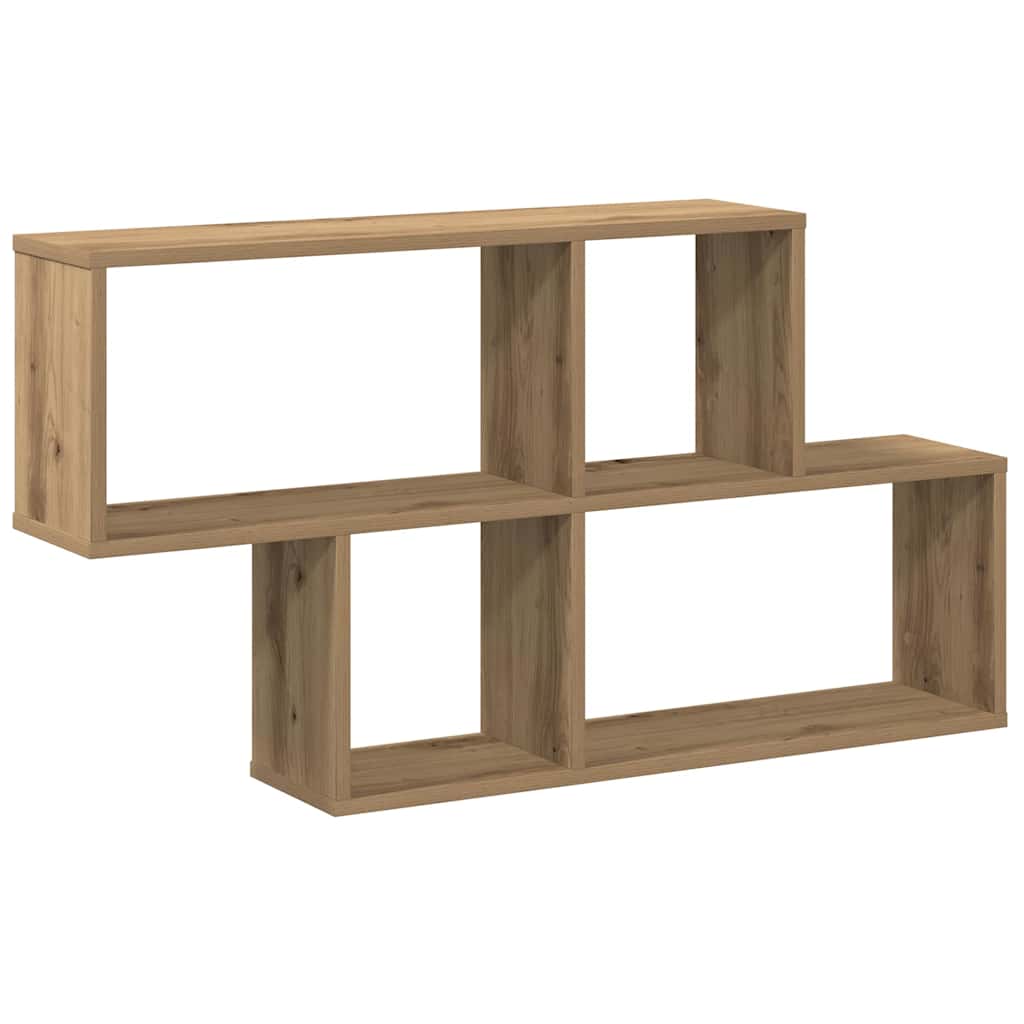Scaffale a Parete Rovere Artigianale 100x18x53 cm Truciolato | homemem39