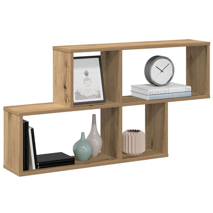 Scaffale a Parete Rovere Artigianale 100x18x53 cm Truciolato | homemem39