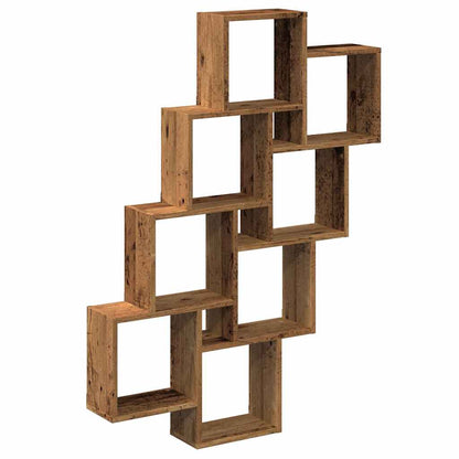 Mensola a Muro a Cubo Antico 90x15x119,5 cm Legno Multistrato | homemem39
