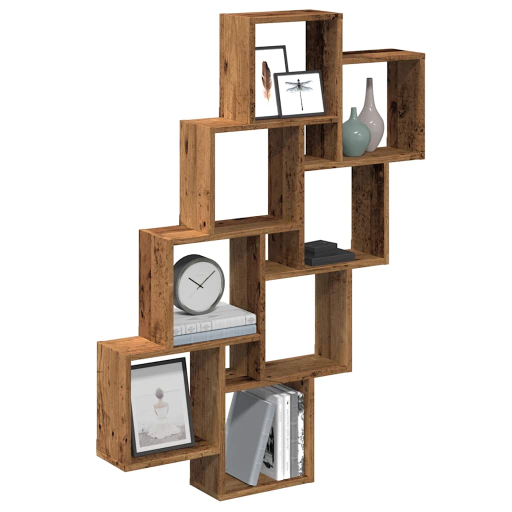 Mensola a Muro a Cubo Antico 90x15x119,5 cm Legno Multistrato | homemem39