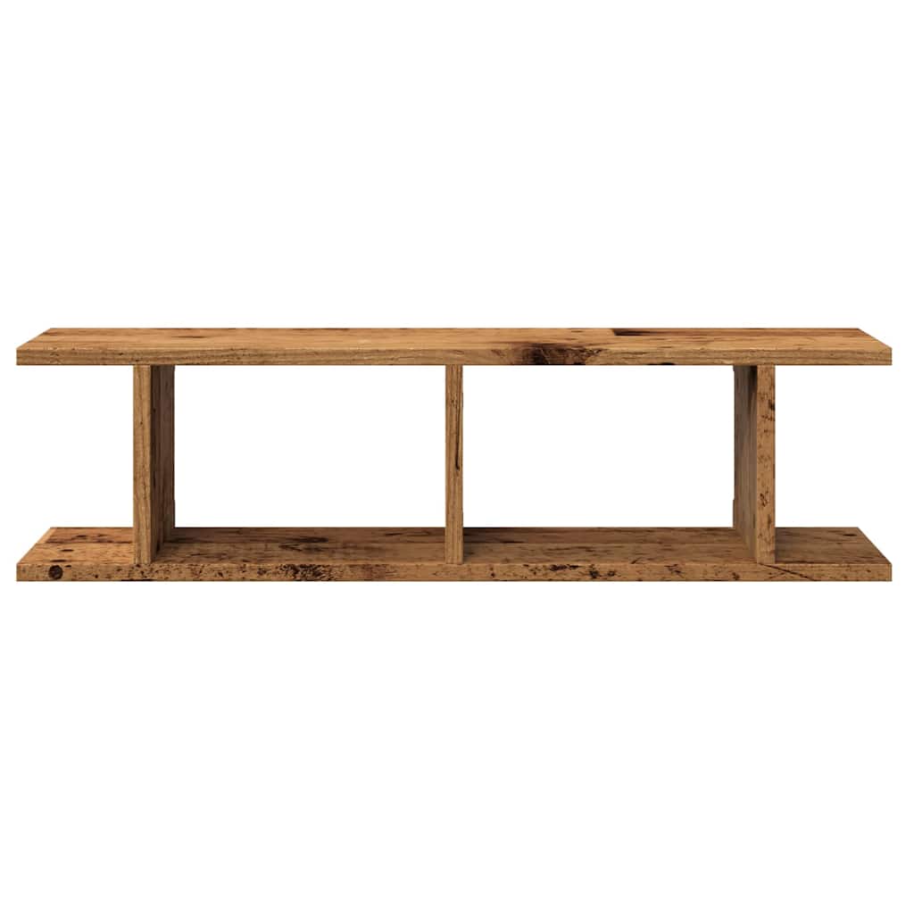Mensole da Parete 2pz Legno Vecchio 75x18x20 cm in Truciolato | homemem39