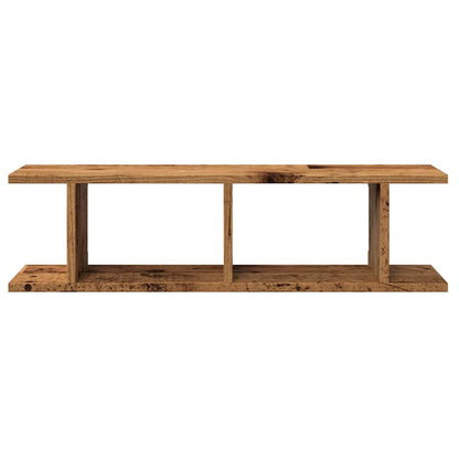 Mensole da Parete 2pz Legno Vecchio 75x18x20 cm in Truciolato | homemem39