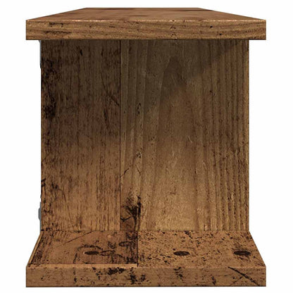 Mensole da Parete 2pz Legno Vecchio 75x18x20 cm in Truciolato | homemem39