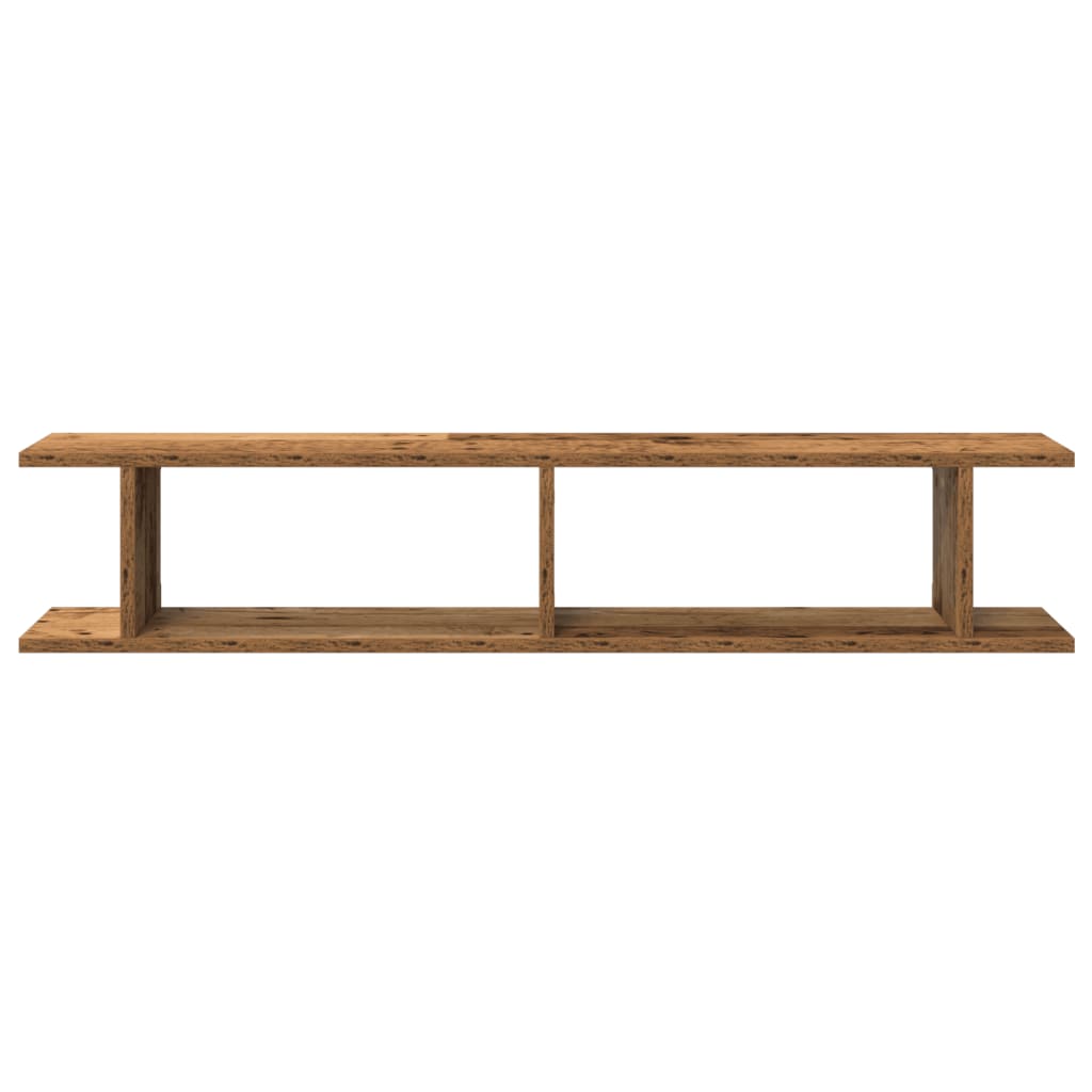Mensole da Parete 2pz Legno Vecchio 105x18x20 cm in Truciolato | homemem39