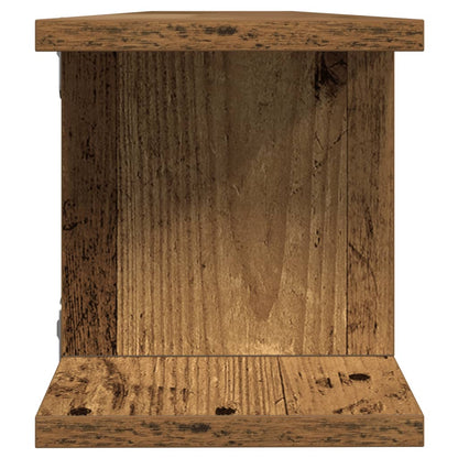 Mensole da Parete 2pz Legno Vecchio 105x18x20 cm in Truciolato | homemem39
