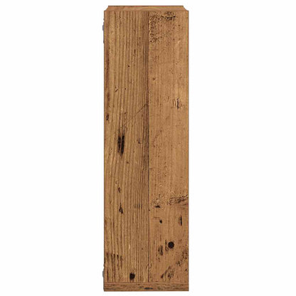 Mensole a Cubo Muro 2 pz Legno Antico 50x15x50 cm in Truciolato | homemem39
