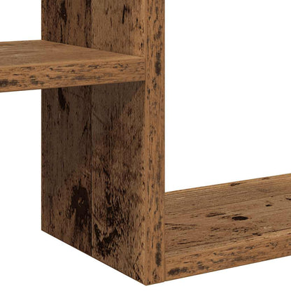 Mensole a Cubo Muro 2 pz Legno Antico 50x15x50 cm in Truciolato | homemem39