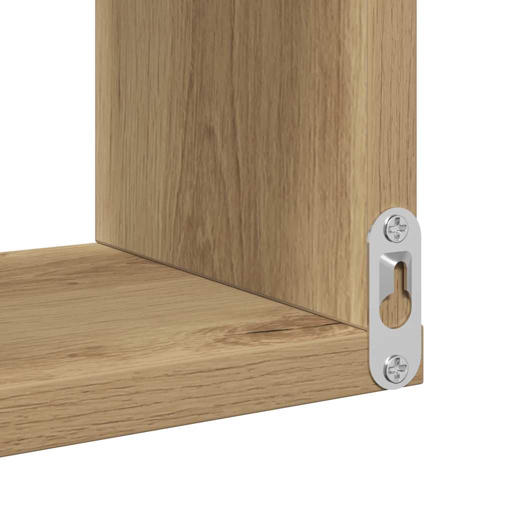 Scaffale Angolare Muro Artigianale 40x40x49,5 cm in Truciolato | homemem39