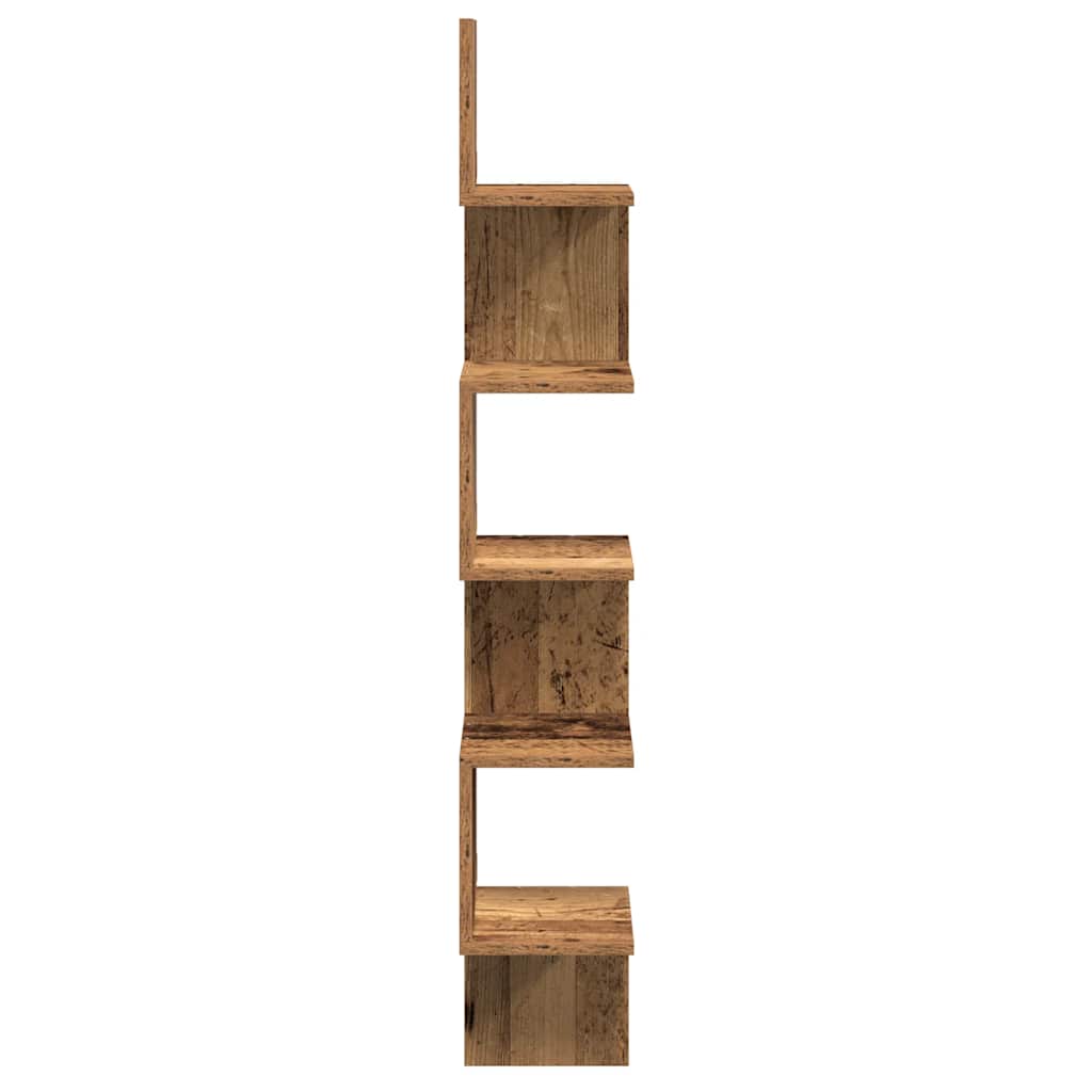 Mensola Angolare Legno Antico 20x20x127,5 cm Truciolato | homemem39