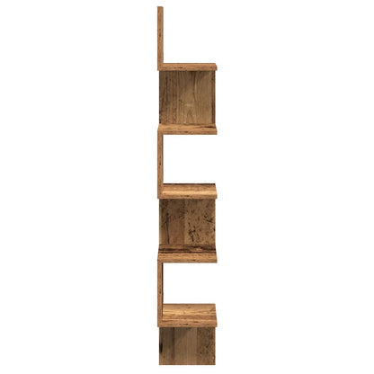 Mensola Angolare Legno Antico 20x20x127,5 cm Truciolato | homemem39