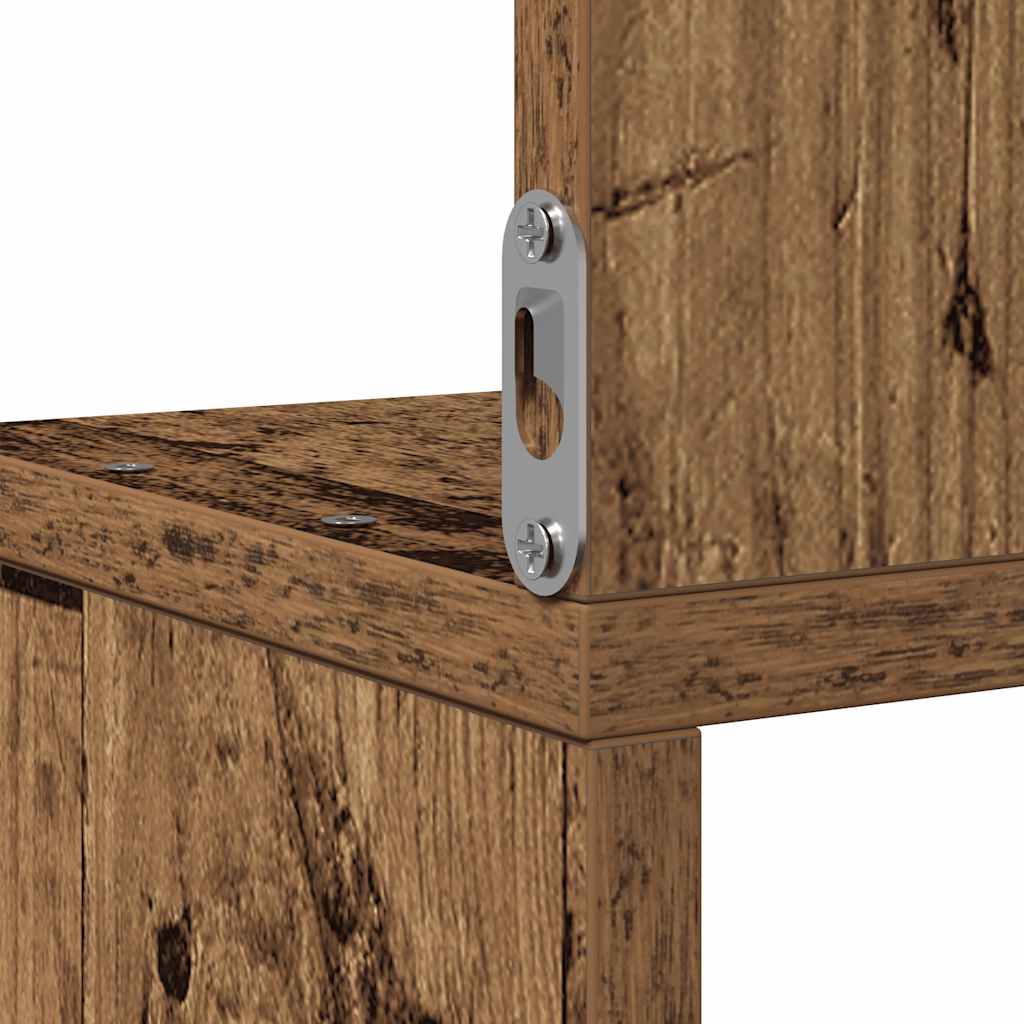 Mensola Angolare Legno Antico 20x20x127,5 cm Truciolato | homemem39