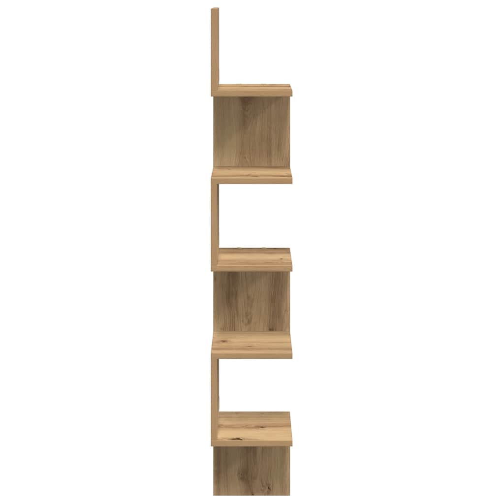 Scaffale Angolare Muro Artigianale 20x20x127,5 cm in Truciolato | homemem39