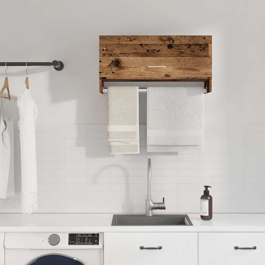 Armadio Legno Vecchio 70x32,5x35 cm in Legno Multistrato - homemem39